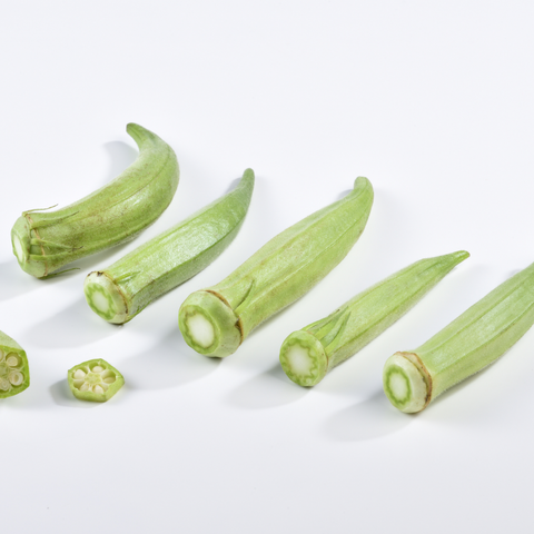 Heirloom Rare Silver Queen Okra seeds package, GrowTime Garden Supply