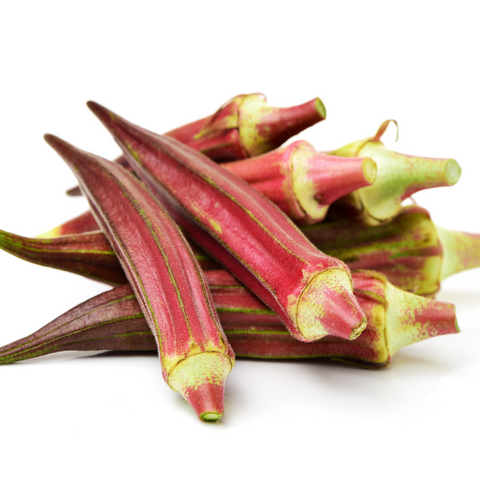 Texas Hill Country Red Okra seeds package, GrowTime Garden Supply