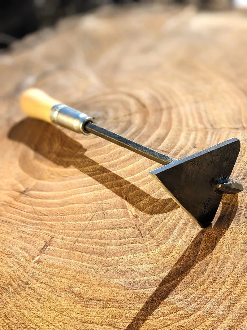 Load image into Gallery viewer, Homestead Iron Hand-Forged V-Hoe shown in product view 3
