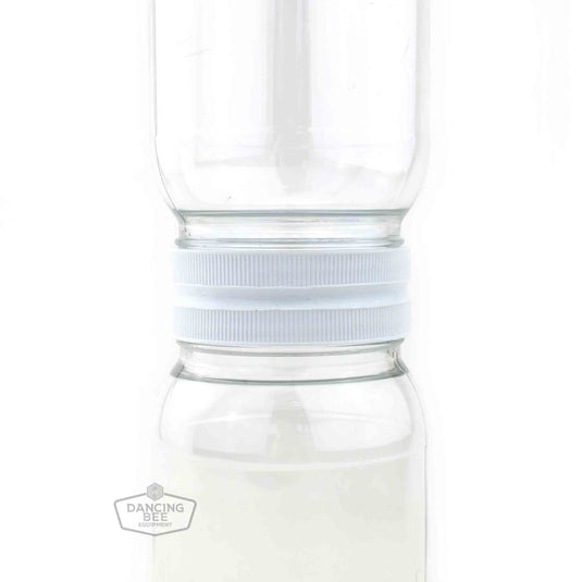 Varroa mite counter jar shaker for alcohol-wash testing of honey bee colonies.