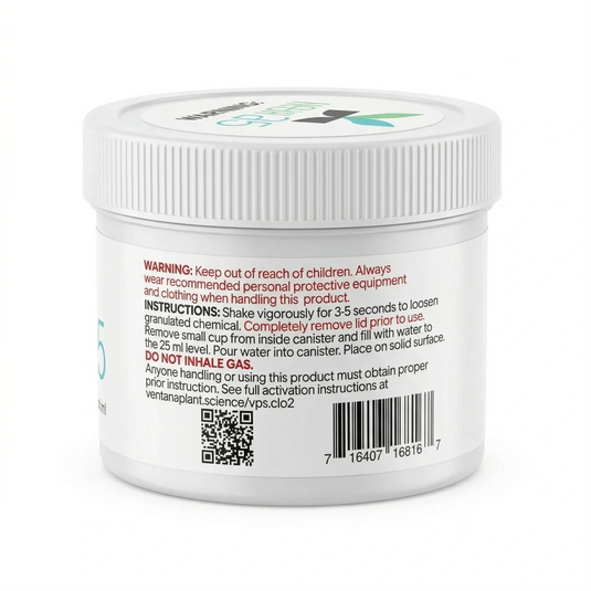 Ventana Plant Science - Chlorine Dioxide 25g Fast Release Deodorizing Gas (ClO2)