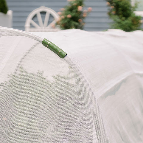 50% white shade cloth, material weave detail
