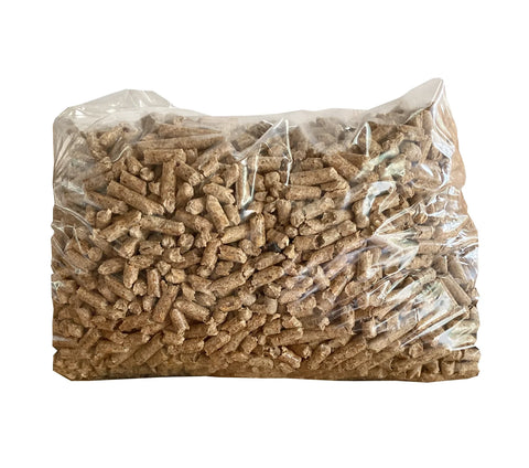 Bag of all-natural wood pellet fuel for keeping a hive smoker lit.