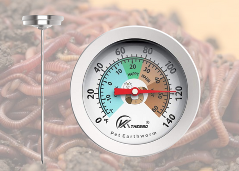 Utah Worm bedding thermometer