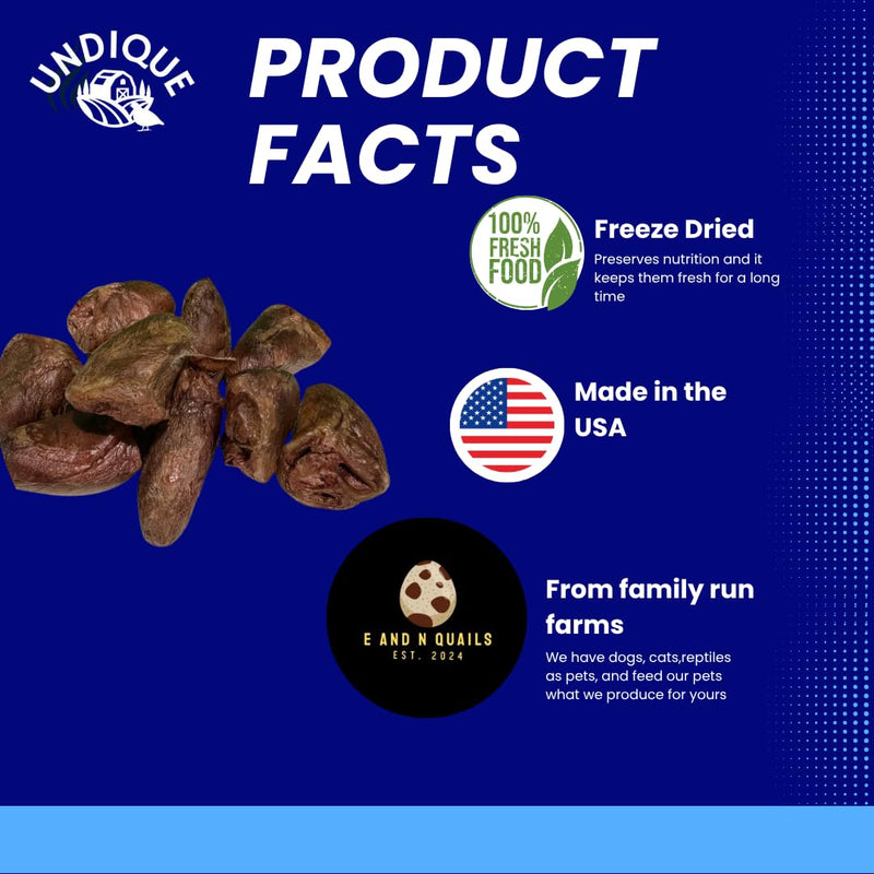 Load image into Gallery viewer, Freeze-Dried Duck Hearts, 3 oz, Single Ingredient Dog &amp; Cat Treats, USA Made
