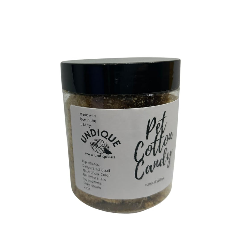 Load image into Gallery viewer, Pet Cotton Candy - Quail All Natural Protein-Rich Fluffy Treat for All Pets, one Ingredient only pet Treat and Food Topper for picky Eaters or gourmets. Made from Premium Quail Meat
