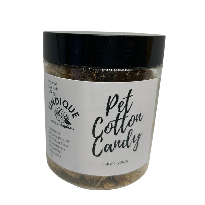 Load image into Gallery viewer, Pet Cotton Candy - Quail All Natural Protein-Rich Fluffy Treat for All Pets, one Ingredient only pet Treat and Food Topper for picky Eaters or gourmets. Made from Premium Quail Meat
