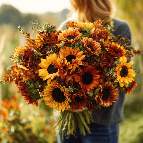 Autumn Beauty Sunflower seeds package, 25 count, GrowTime Garden Supply