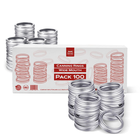 100 wide mouth canning rings