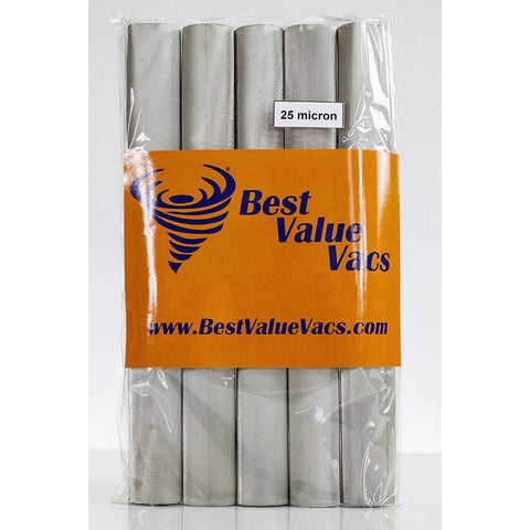 Stainless Steel Filters 25 Micron 5ct