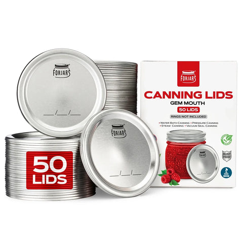 50 gem size canning lids