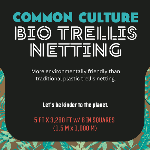 Common Culture Bio Trellis Netting Bulk Roll 5 ft x 3,280 ft w/ 6in Squares