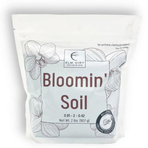 Elm Dirt Bloomin Soil organic flower booster bag