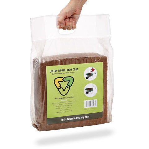 Urban Worm Coco Coir 5kg block, front