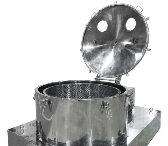 Certified 280L Jacketed Stainless Steel Centrifuge with Explosion Proof Motor and Siemens Controller - 85LB Max Capacity