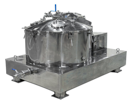 Certified 280L Jacketed Stainless Steel Centrifuge with Explosion Proof Motor and Siemens Controller - 85LB Max Capacity