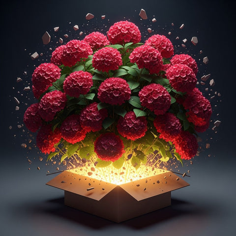 Cherry-Go-Round red hydrangea