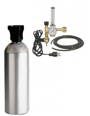 Load image into Gallery viewer, Common Culture 20 lb CO2 Tank, Regulator, &amp; Tubing Package Combo
