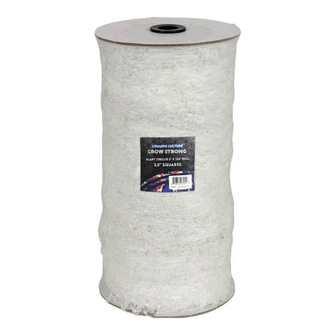 Common Culture Soft Mesh Nylon Trellis Netting Bulk Roll 5 ft x 225 ft w/ 3.5 in Squares + Trojan 2 Inch Straight Scissors