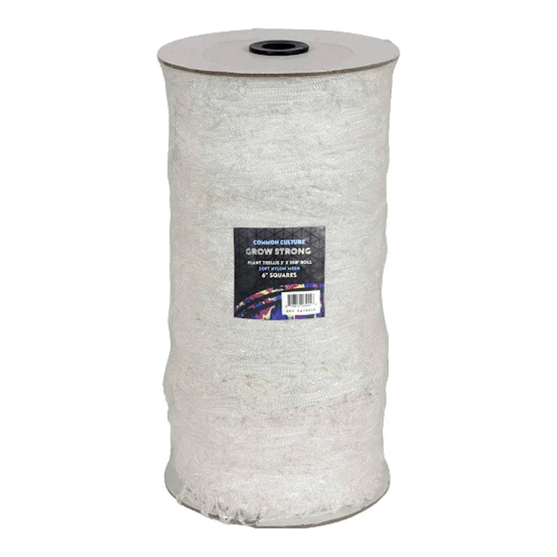 Load image into Gallery viewer, Common Culture Soft Mesh Nylon Trellis Netting Bulk Roll 5 ft x 350 ft w/ 6 in Squares + Trojan 2 Inch Straight Scissors
