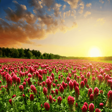 Crimson Dixie Clover seeds package, 1,000 count, GrowTime Garden Supply