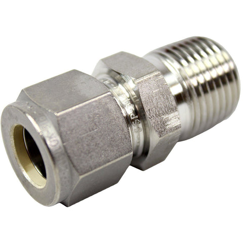 Male connector, bore through