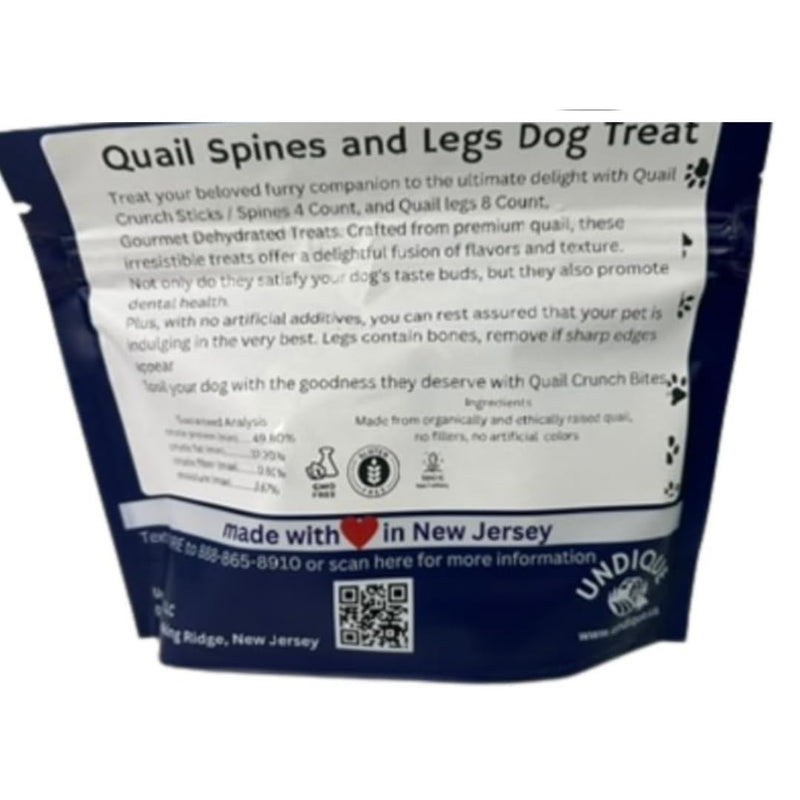 Load image into Gallery viewer, Organically Fed Quail Crunch Sticks &amp; Legs Pet Treats
