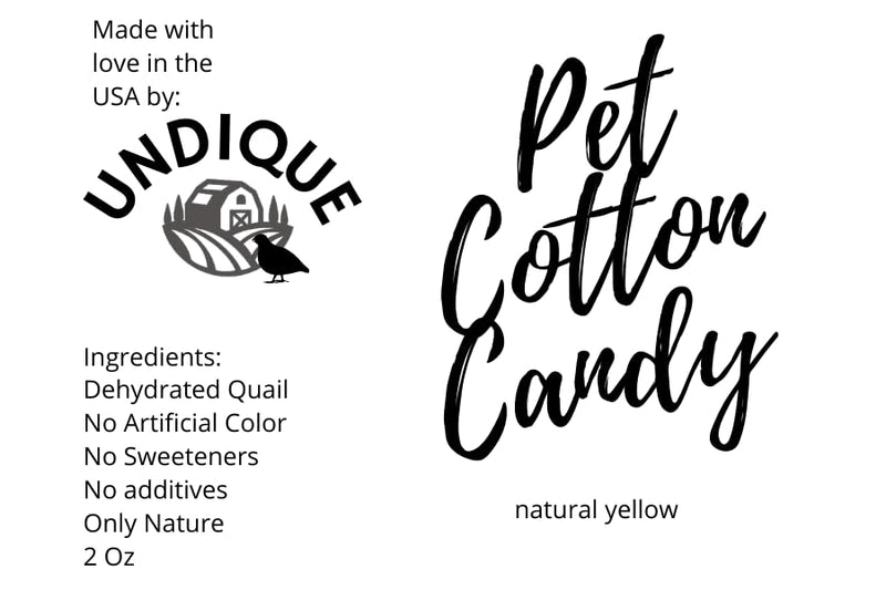 Load image into Gallery viewer, Pet Cotton Candy - Quail All Natural Protein-Rich Fluffy Treat for All Pets, one Ingredient only pet Treat and Food Topper for picky Eaters or gourmets. Made from Premium Quail Meat
