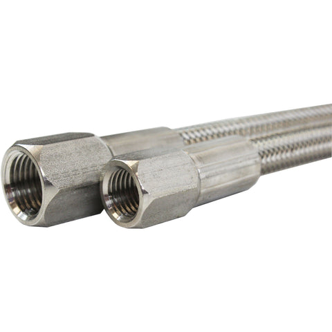 1/4 inch 37 degree female JIC braided stainless steel hose