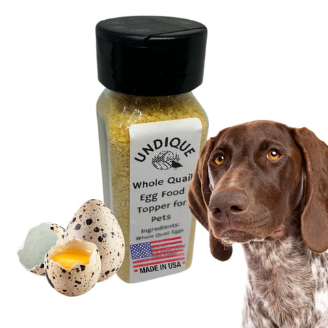 Quailicious Boost dog food topper, packaging