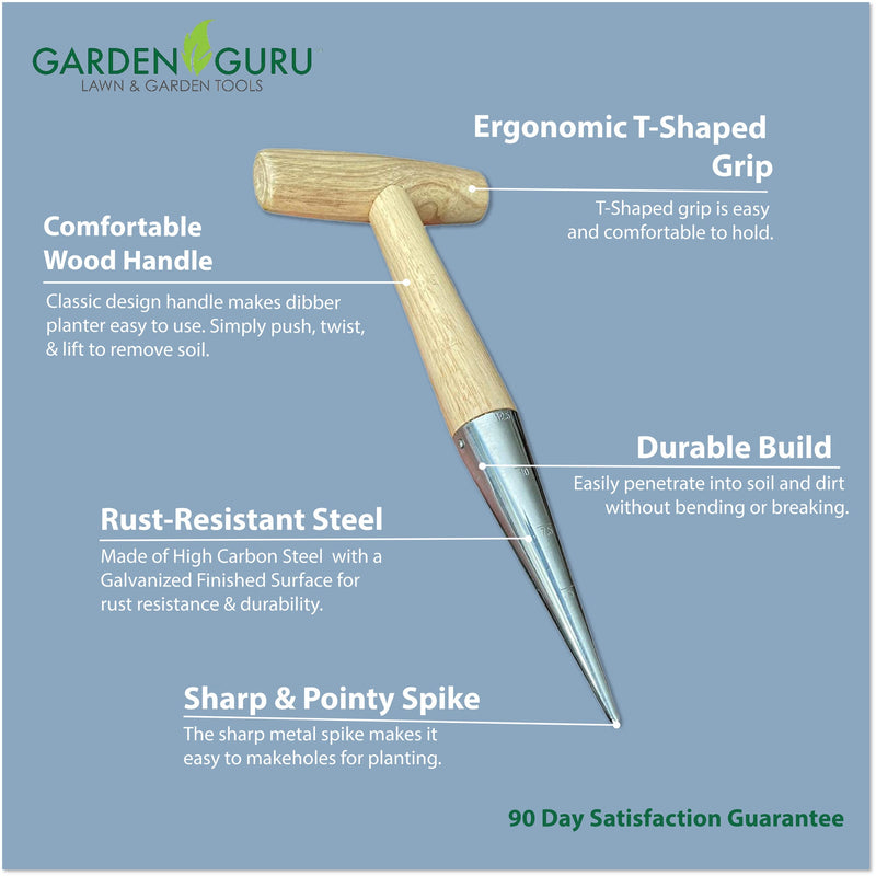 Load image into Gallery viewer, Steel Garden Dibber Planting Tool
