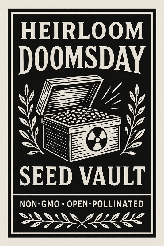 Heirloom Doomsday Seed Vault 20 Different Varieties