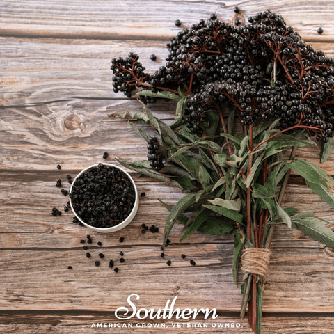 Dried elderberry, 1 cup, packaging