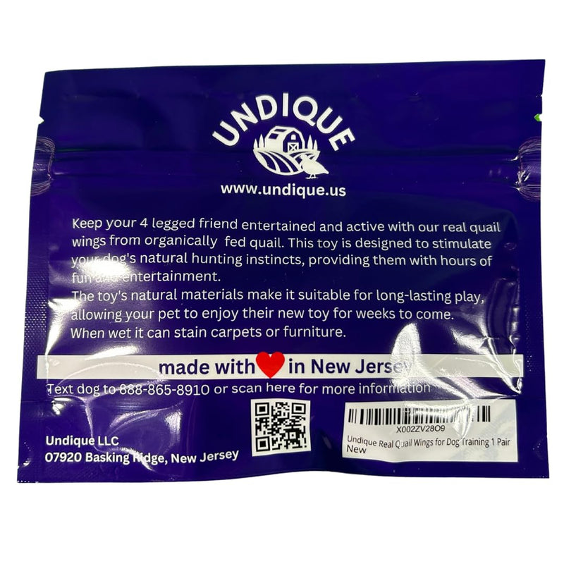 Load image into Gallery viewer, Premium Quail Wings for Dog Training - 1 Pair, Authentic Bird Scent from US Farms, Ideal for Scent and Hunting Training
