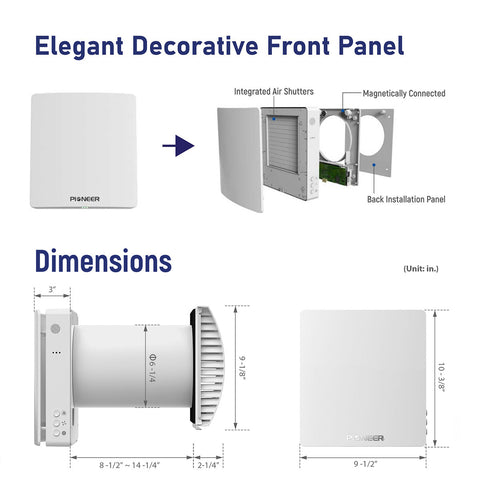 Pioneer ECOasis 50, wall unit detail