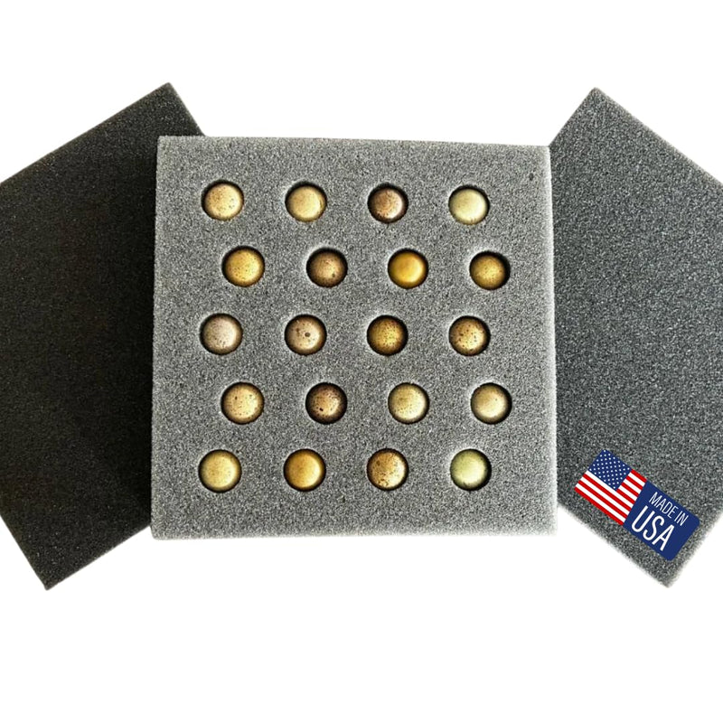 Load image into Gallery viewer, Button Quail Egg Foam Shipper 20 Hole Sets - Safe Egg Transport for Button Quail Eggs (5 Count)
