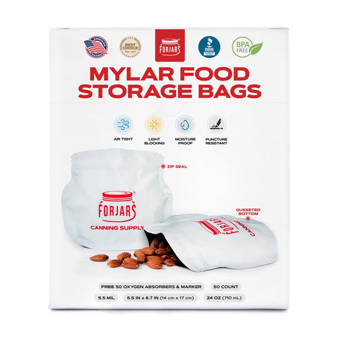 24oz Mylar bags, 50-count