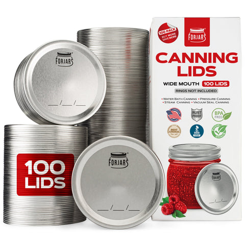 100 wide mouth canning lids