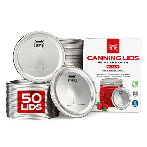 50 regular mouth canning lids
