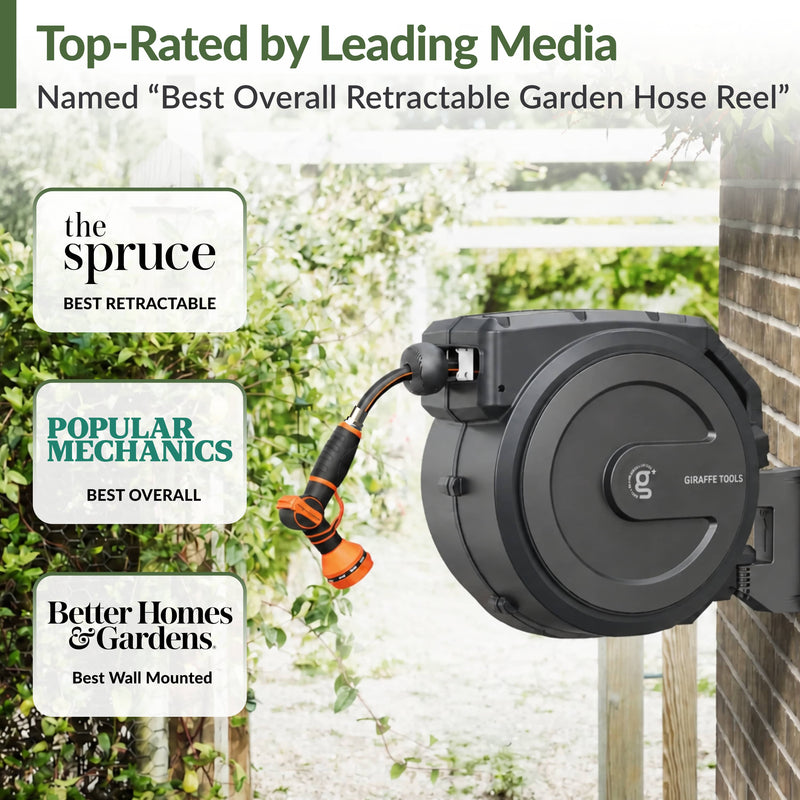 Load image into Gallery viewer, Retractable Garden Hose Reel-5/8in-90ft

