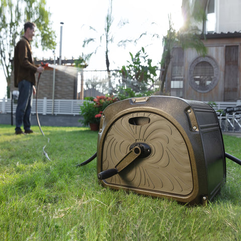 Garden Hose Reel Box-Heavy Duty, retail packaging