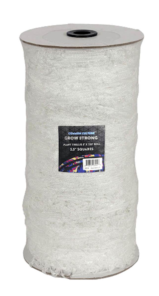 Load image into Gallery viewer, Common Culture Soft Mesh Nylon Trellis Netting Bulk Roll 5 ft x 225 ft w/ 3.5 in Squares + Trojan 2 Inch Straight Scissors
