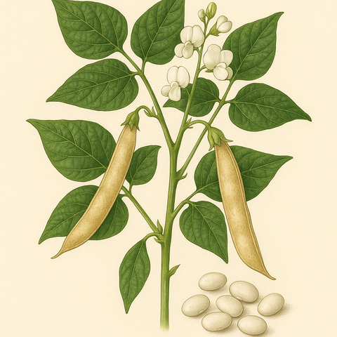 Heirloom Great Northern Bean seeds package, GrowTime Garden Supply