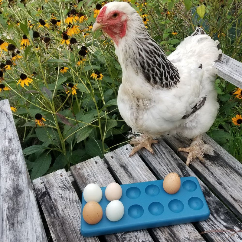 Load image into Gallery viewer, Henlay Decorative Egg Storage Tray: Wooden Egg Holder for Refrigerator, Kitchen Counter, Serving, or Display
