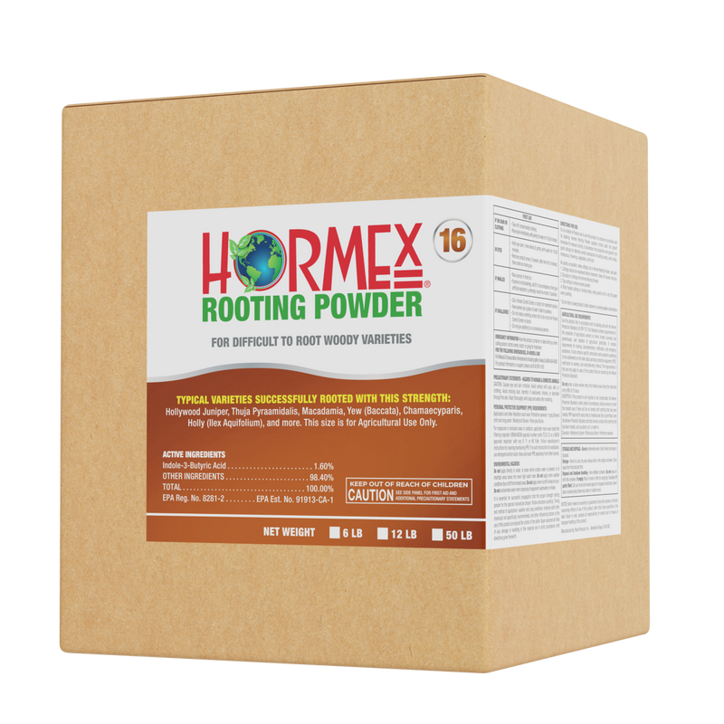 Load image into Gallery viewer, Hormex Rooting Powder #16 (1.60 IBA) - Rooting Hormone for Difficult Hardwood Plants &amp; Tree Cuttings
