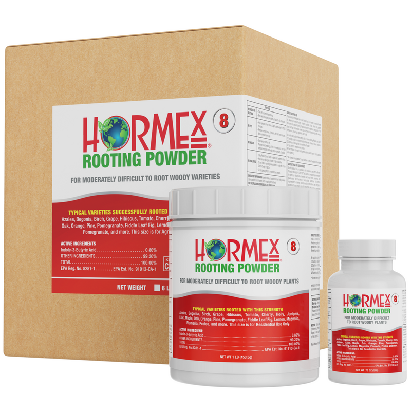 Load image into Gallery viewer, Hormex Rooting Powder #8 (0.80 IBA) - Rooting Hormone for Semi-Hardwood Houseplants, Medicinal &amp; Tree Cuttings

