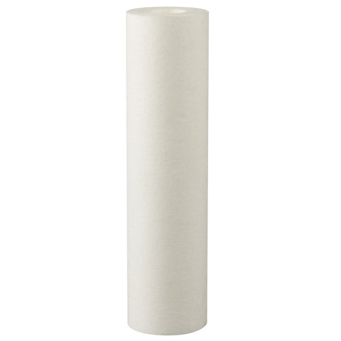 White cylindrical Hydro-Logic smallBoy 5-micron sediment replacement filter cartridge