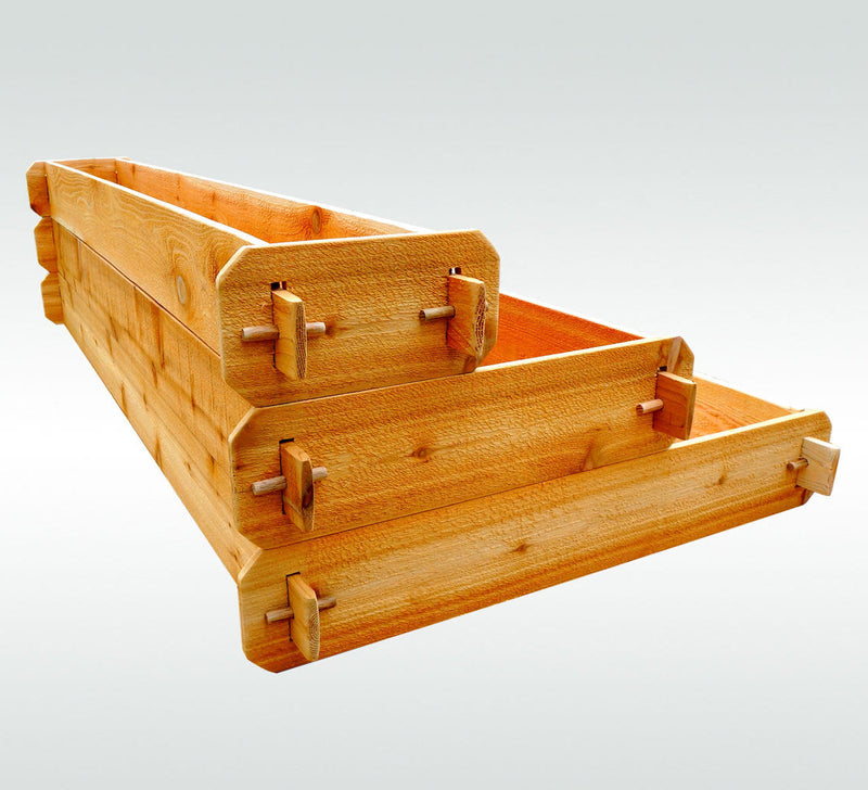 Load image into Gallery viewer, Timberlane Gardens Raised Garden Bed Kit Large 3 Tiered (1x6 2x6 3x6) Select Cedar Elevated Planter
