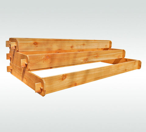 Timberlane Gardens Raised Garden Bed Kit Large 3 Tiered (1x6 2x6 3x6) Select Cedar Elevated Planter, additional product view 2