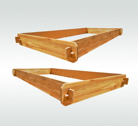 Timberlane Gardens cedar raised bed kit set, two 3x6